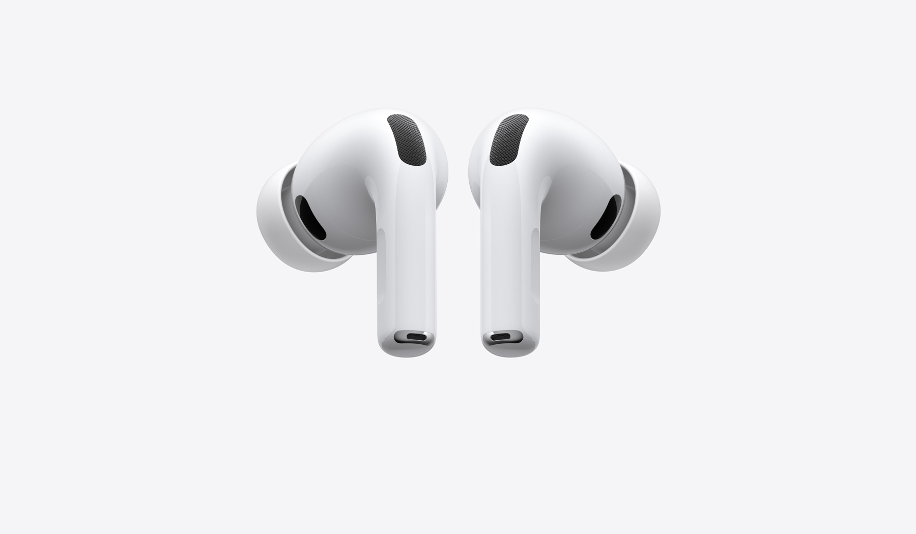 Auriculares wireless AirPods Pro 3 esquerdo e direito, brancos, com adaptadores de silicone